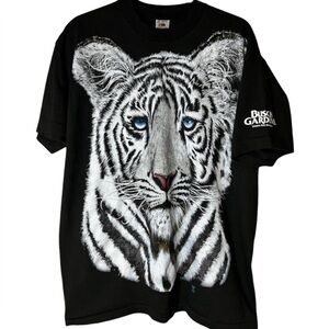 Vintage 1992 White Tiger Busch Gardens Graphic Tee XL Single Stitch Made USA 90s